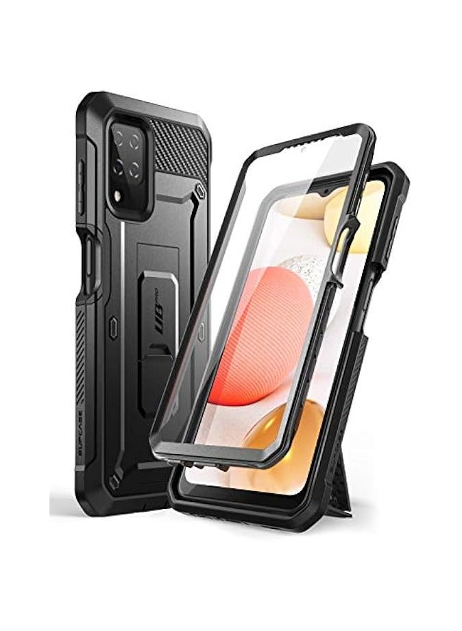 SUPCASE Unicorn Beetle Pro Series Case Designed For Galaxy A12 (2021 Release), Rugged Holster Case with Built-in Screen Protector - Black - Image 1