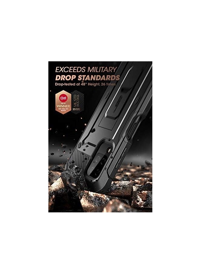 SUPCASE Unicorn Beetle Pro Series Case Designed For Galaxy A12 (2021 Release), Rugged Holster Case with Built-in Screen Protector - Black - Image 2