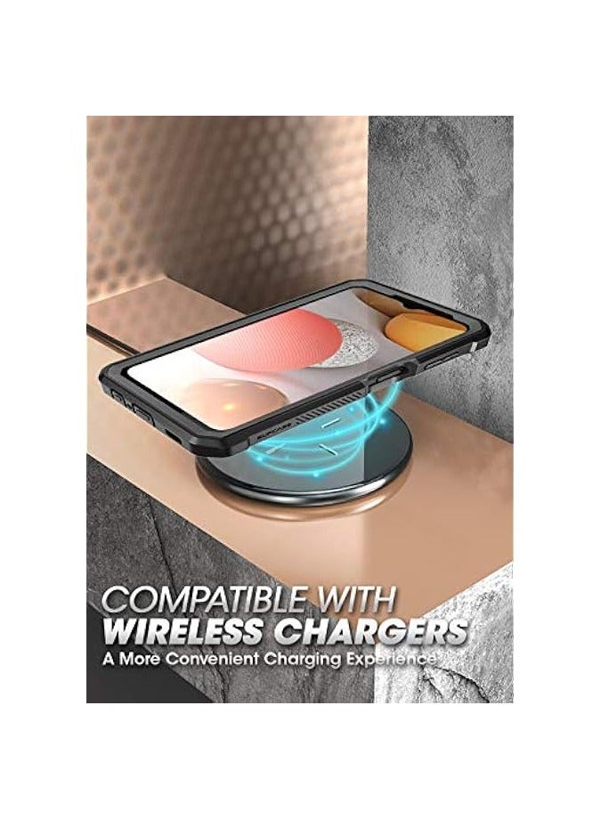 SUPCASE Unicorn Beetle Pro Series Case Designed For Galaxy A12 (2021 Release), Rugged Holster Case with Built-in Screen Protector - Black - Image 5