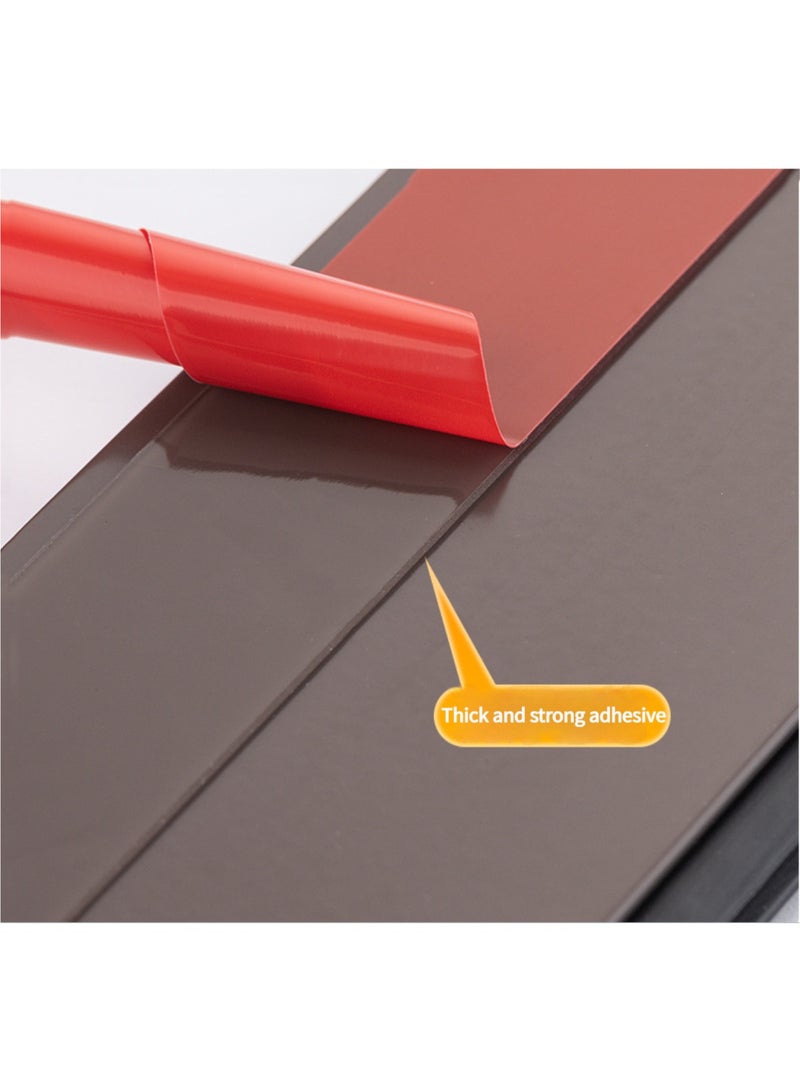 1M Brown Heavy-Duty Anti-Rodent Door Bottom Seal - Reinforced Aluminum, Screw Fixing Holes, Removable Seal, waterproof adhesive for Extreme Weather - Image 4