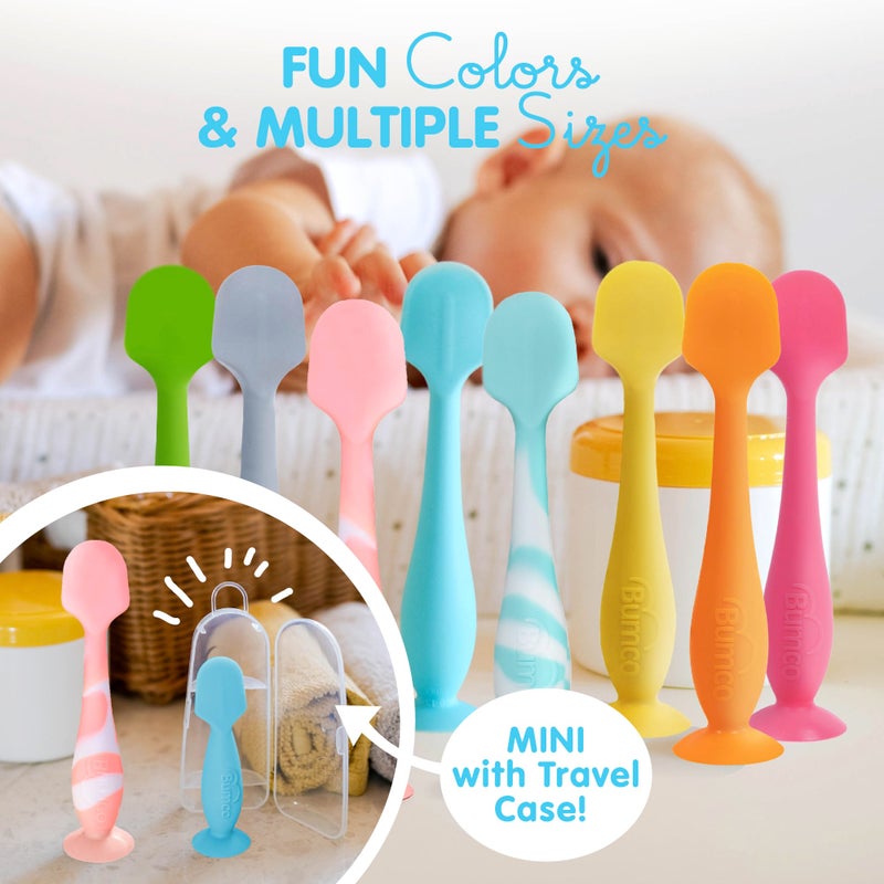 Baby Bum Brush Bumco Baby Bum Brush - BPA-Free Diaper Cream Spatula with Suction Cup Base, Soft & Flexible Silicone, Wipe-Clean, Mom-Invented Diaper Bag Essentials (Light Pink Swirl) - Image 5