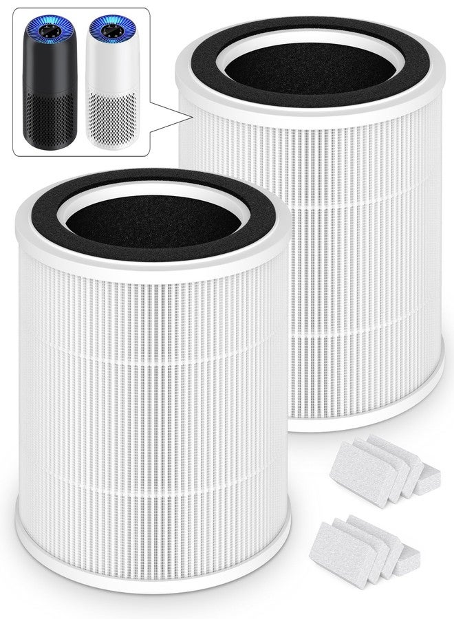 XBWW 2 Packs AP100-A/B Air Filter Compatible with AromaRoom AP100-A White / AP100-B Black Air Cleaner Purifier,2 Packs 3-in-1 AP100-A Premium Replacement Filters and Extra 8 Packs Aroma Pads - Image 1