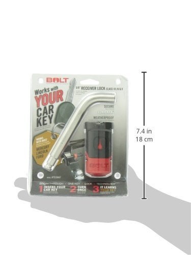 Bolt 7018447 5/8" Receiver Lock for Ford, Lincoln & Mercury Standard Cut Keys - Image 3