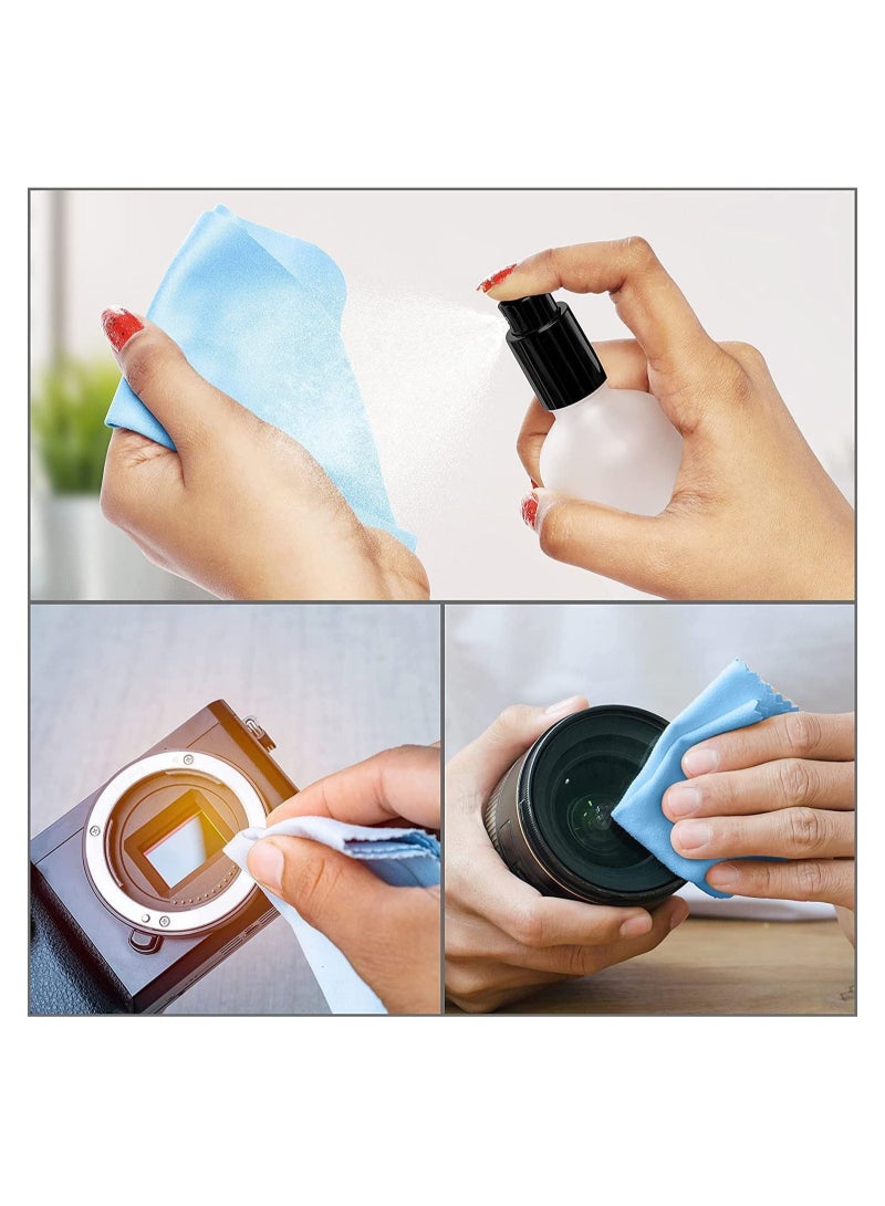 Captaintech Spray Bottles 100ml, Frosted Glass Spray Bottles, 2Pcs Leak Proof Travel Empty Spray Bottles with Caps, Refillable Bottle for Perfume, Essential Oils, Makeup Toner Lotion Hair Sprayer (Black) - Image 5
