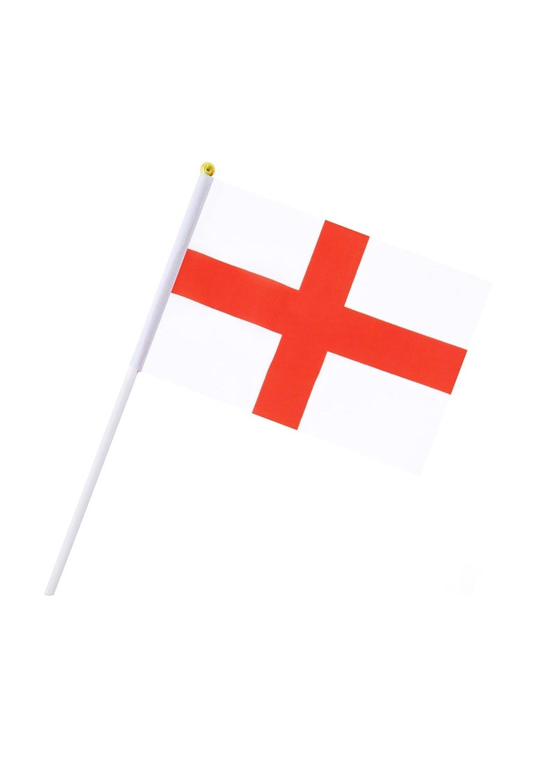 General Flag of England A5 Size, England Flag with Stick. Pack Of 5 Pieces.  - Image 4
