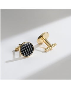 Generic Vintage Patch Copper Cufflinks, Gold-Plated Chrome-Plated Cufflinks For Men's Suits, Business Formal Shirts And Accessories  - Image 1