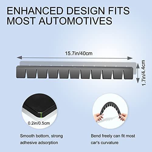 UOUSIYDSK Front Bumper Scrape Guard 2 Pack Car Universal Black Bumper Lips Scrape Guard Car Under Bumper or Anti-Scratch DIY Car Bumper Protector for Lowered Cars, Sport Cars and SUV - Image 5