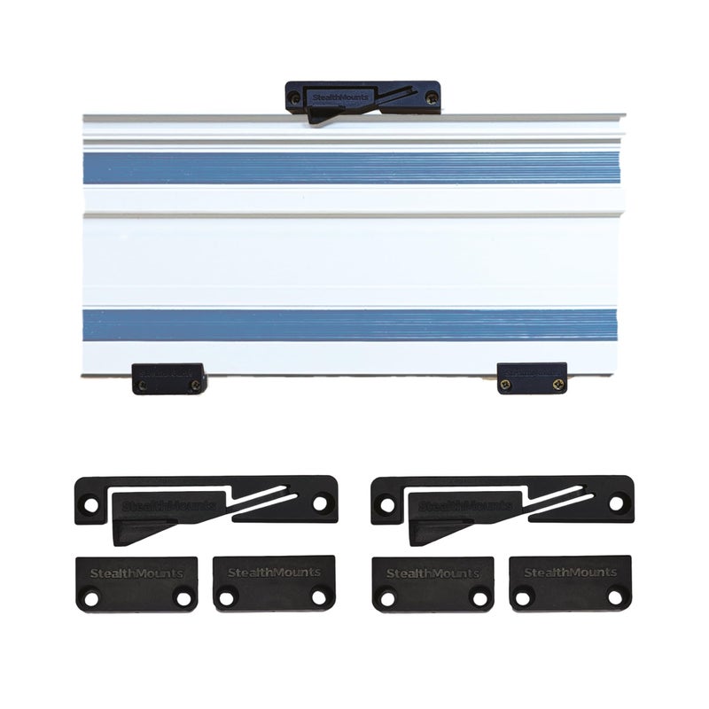 StealthMounts Track Mount - 2 Pack | Track Saw Guide Rail Mount | Track Rack | Track Saw Guide Mount | Track Saw Guide Rail Holder | Track Saw Storage | Track Saw Guide Organizer | Made in the UK - Image 1