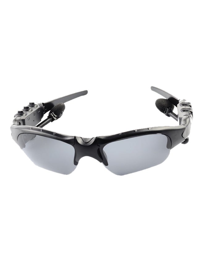 نظارة شمسية ذكية قابلة للتدوير بتصميم رياضي مع سماعة رأس ستيريو لاسلكية بخاصية بلوتوث 4.1