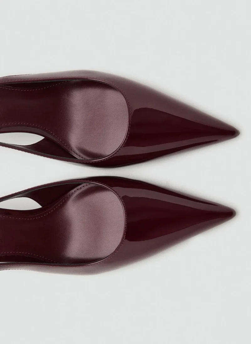 MANGO Patent heeled shoes