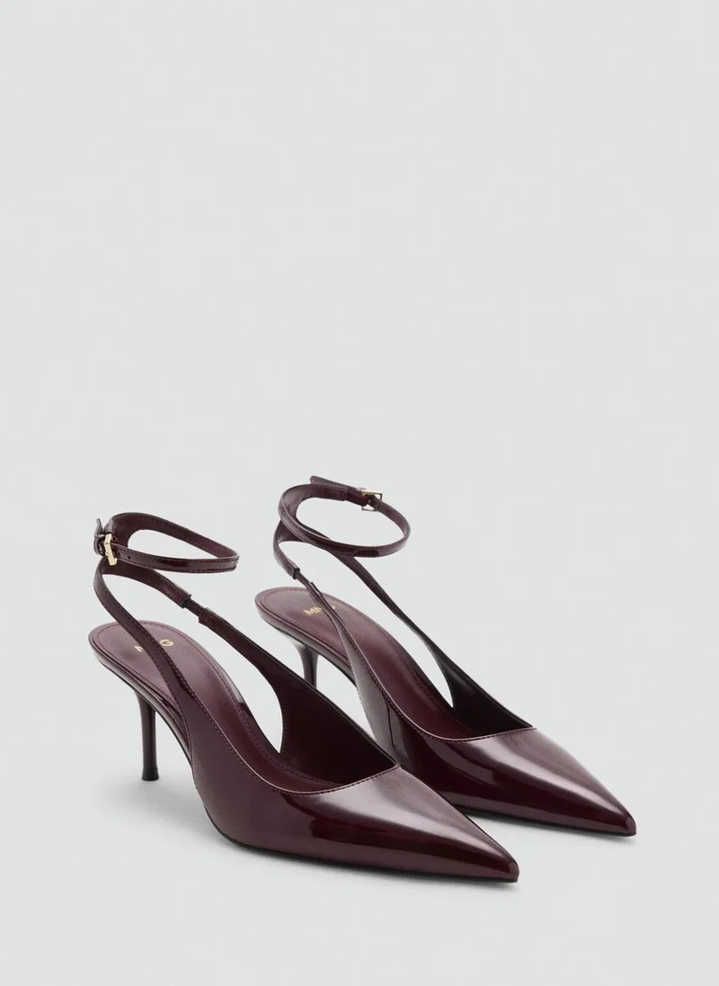 مانجو Patent heeled shoes