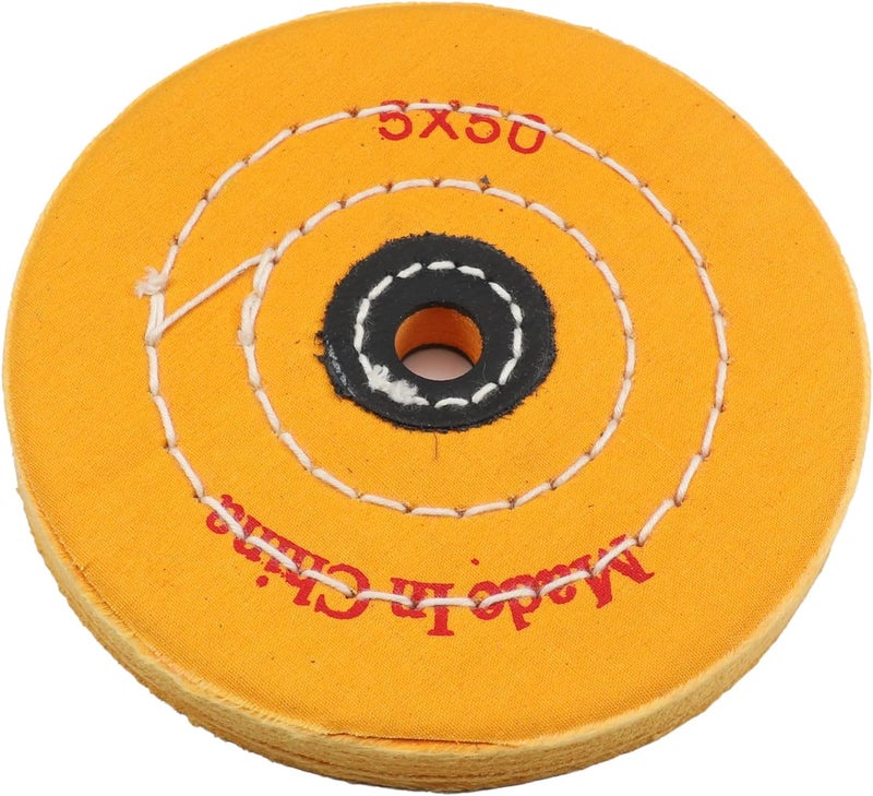 Utoolmart 5 Inch Cotton Buffing Wheel Polishing for Bench Grinder Tool 12 mm Arbor Hole 1 pcs - Image 1