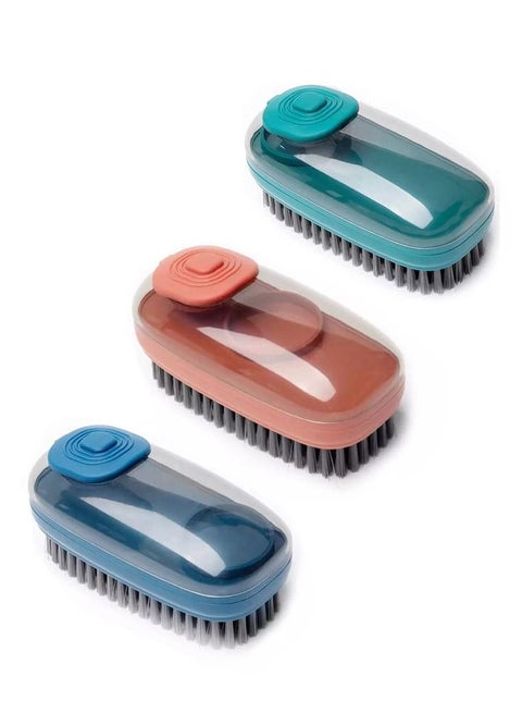Multifunctional Plastic Cleaning Brush Set With Liquid Dispenser