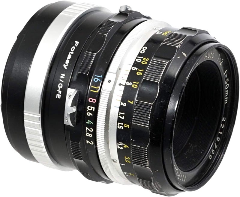Fotasy محول عدسة NG إلى E Mount، عدسة Nikon F Mount G AFS إلى Emount، متوافق مع Sony a7 a7R a7s II III IV a9 a7c Alpha 1 a6600 a6500 a6400 a6300 a6100 a6000 a5100 a5000 a3500 ZV-E10 - Image 3
