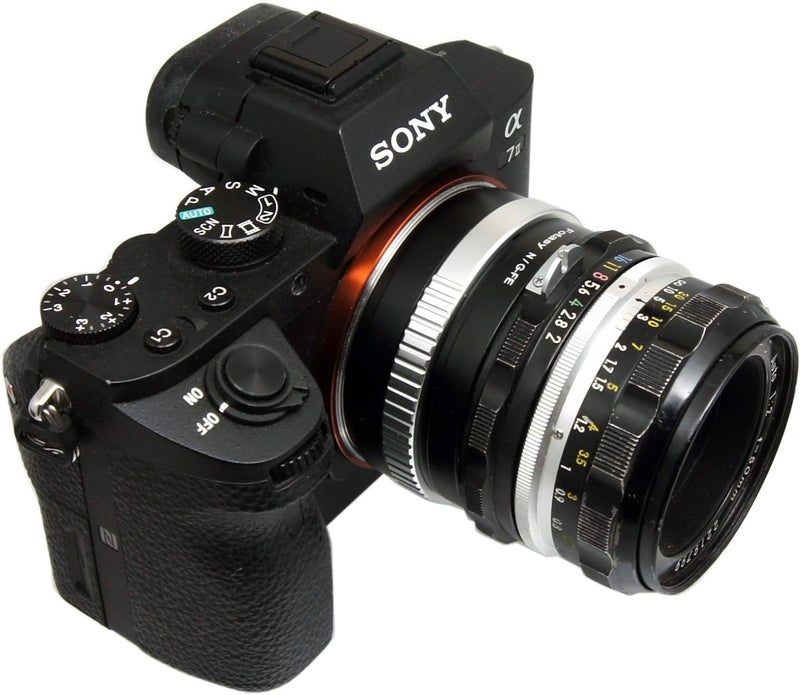 Fotasy محول عدسة NG إلى E Mount، عدسة Nikon F Mount G AFS إلى Emount، متوافق مع Sony a7 a7R a7s II III IV a9 a7c Alpha 1 a6600 a6500 a6400 a6300 a6100 a6000 a5100 a5000 a3500 ZV-E10 - Image 4