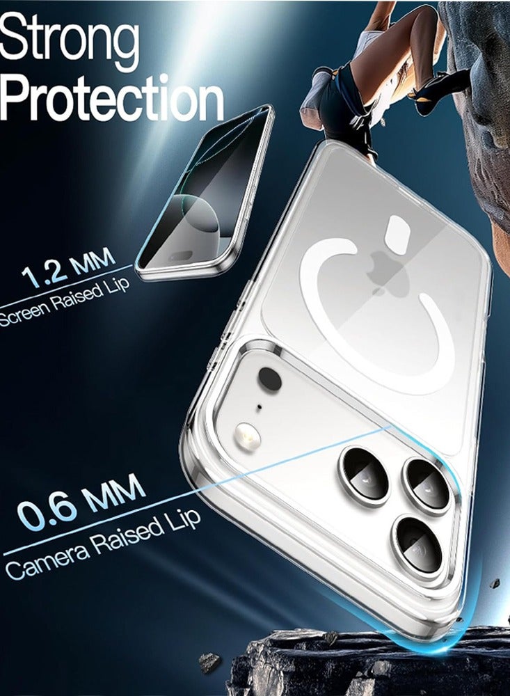 Techie iPhone 17 Pro Case Clear MagSafe – Slim Shockproof Anti-Yellowing Protective Cover with Acrylic Hard Back & TPU + PC Bumper, Wireless Charging Compatible - Image 5