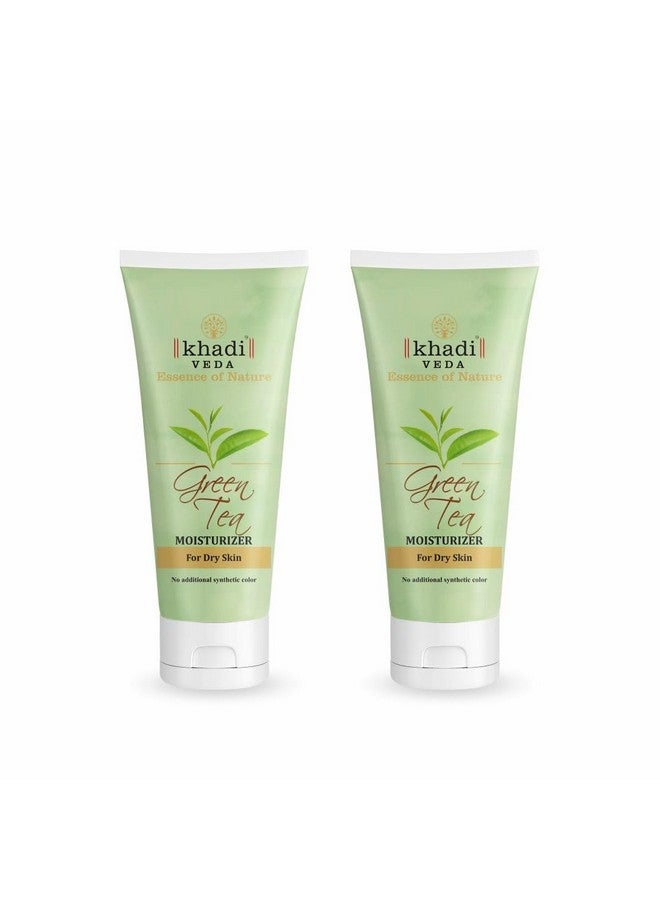 khadi veda Green Tea Body Moisturizer For All Skin Type 200Gm (Pack Of 2) - Image 1