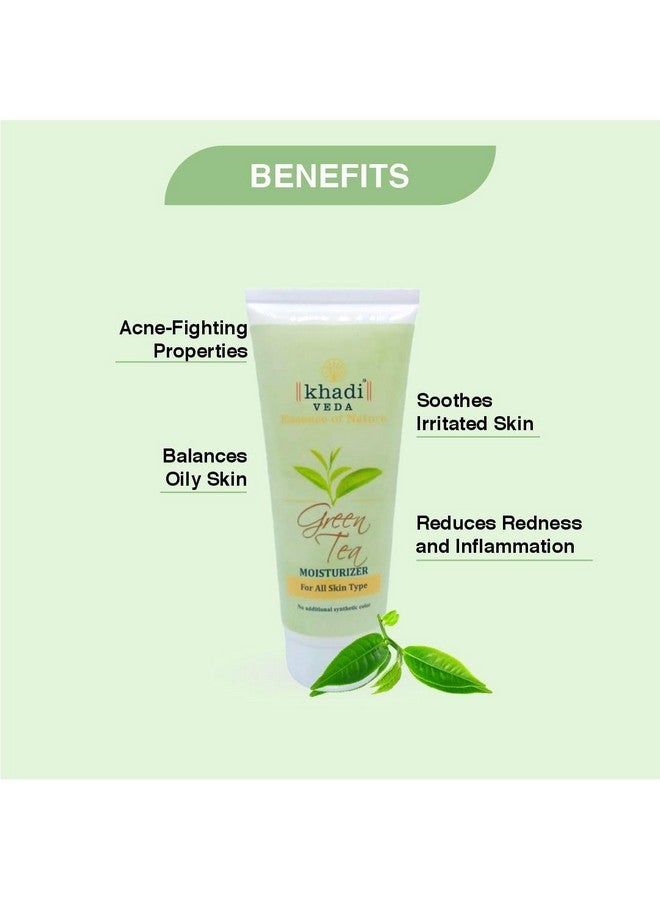 khadi veda Green Tea Body Moisturizer For All Skin Type 200Gm (Pack Of 2) - Image 3