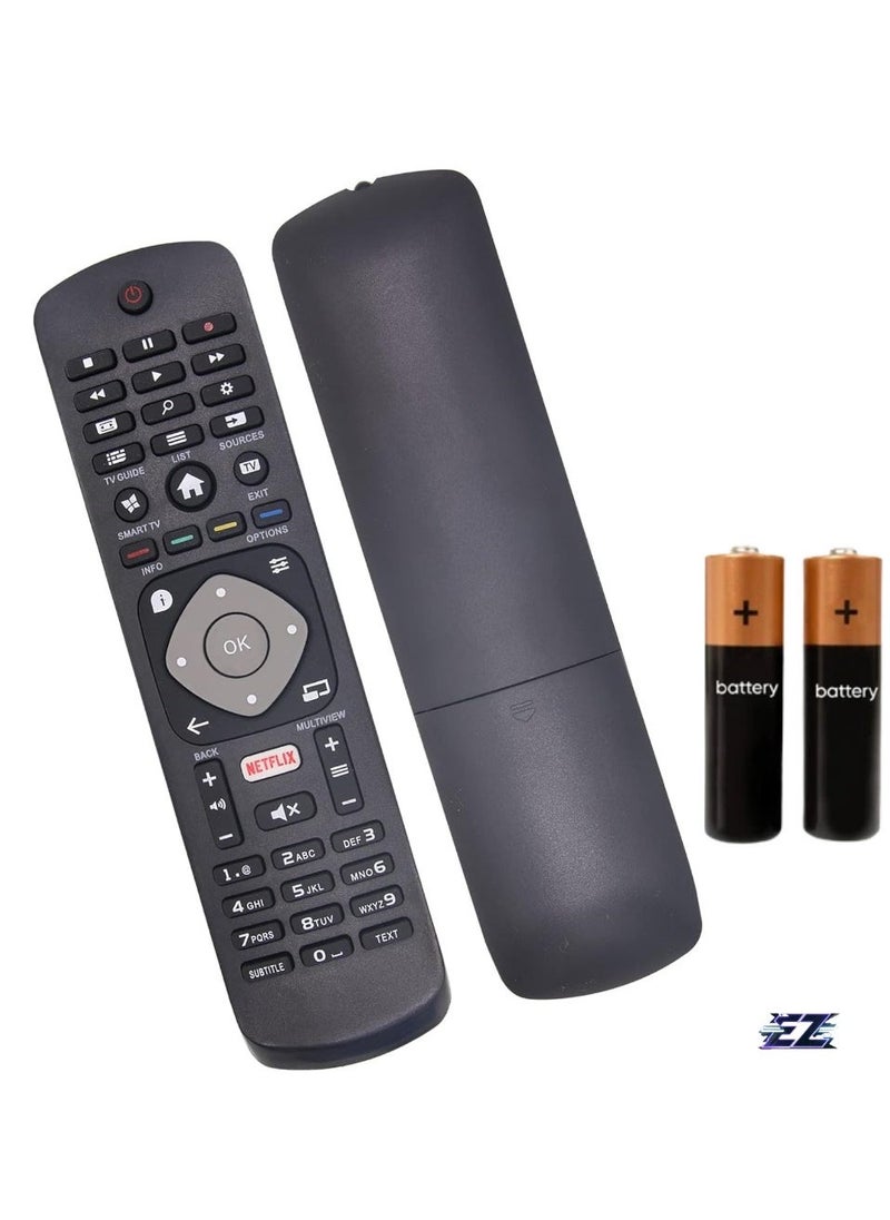 ELTRAZONE - : Replacement Universal Remote Control for Philips TV – Compatible with All Philips Smart TVs, Includes Netflix Button, No Setup Needed, with Battery - Image 1