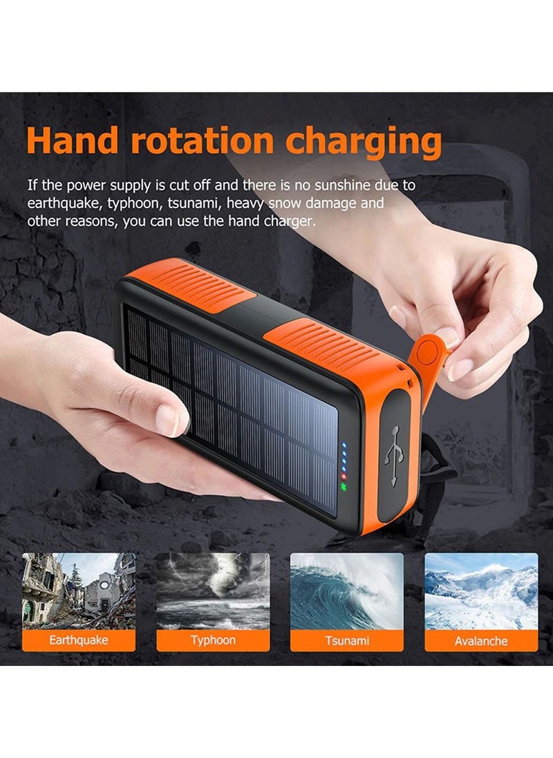Raxoom PS-618 Hand turn type power solar Power bank Solar battery hand crank power generation  - Image 5