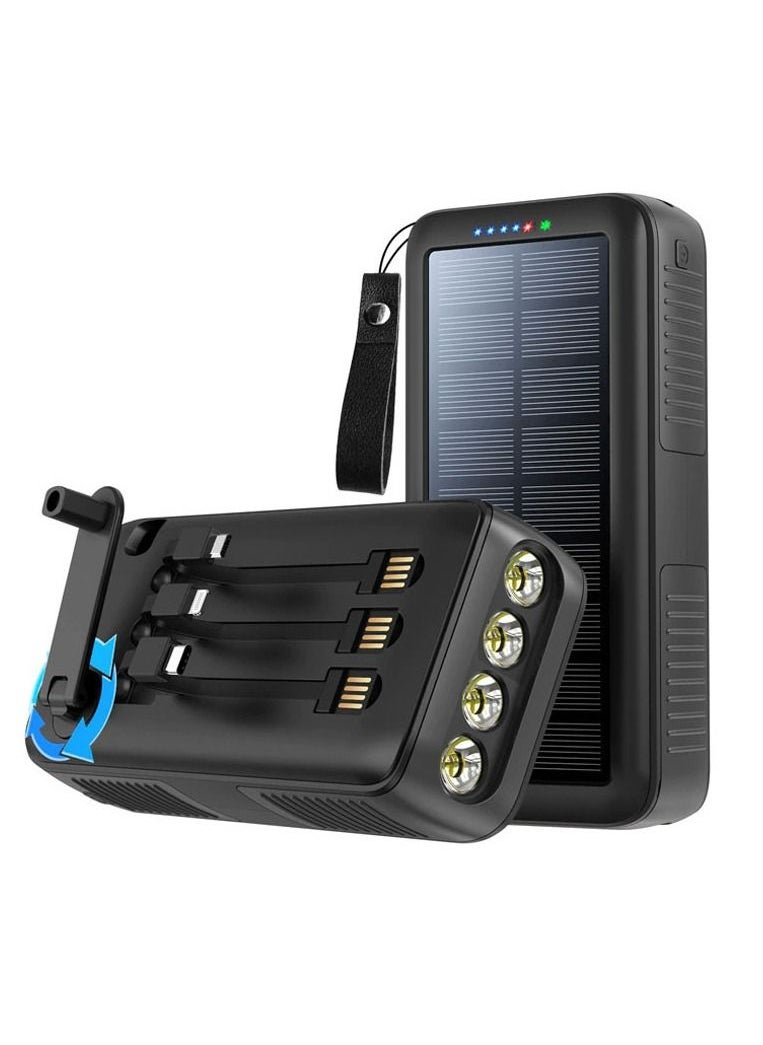 Raxoom PS-618 Hand turn type power solar Power bank Solar battery hand crank power generation  - Image 1