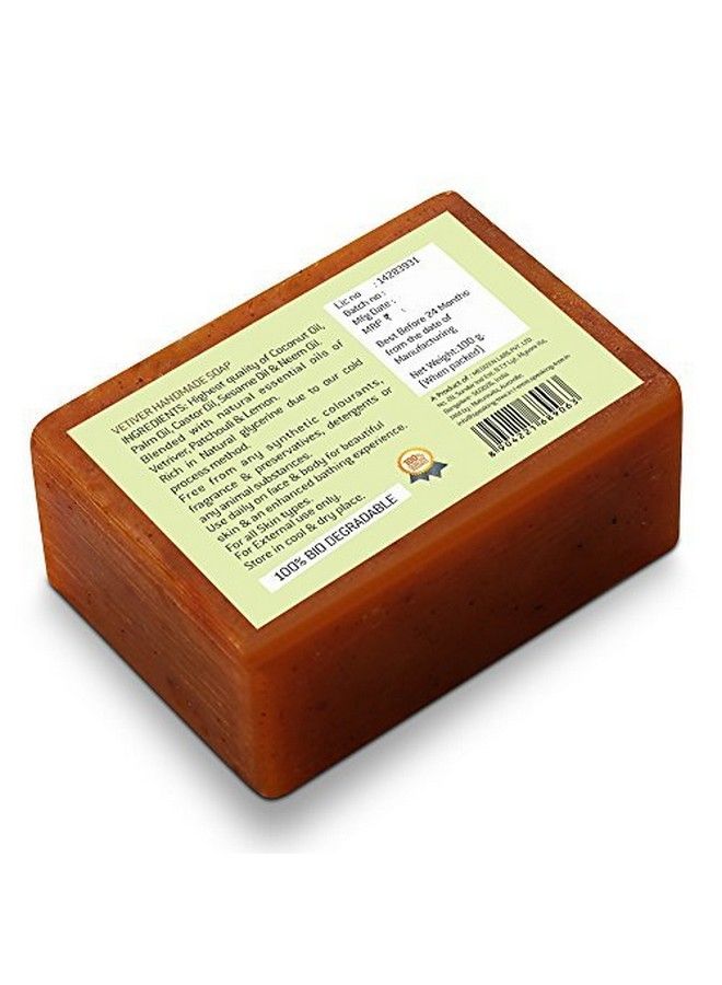 Speaking Tree Specially Formulated And Cold Processed Rejuvenating Vetiver Handmade Soap (Pack Of 3) - Image 4