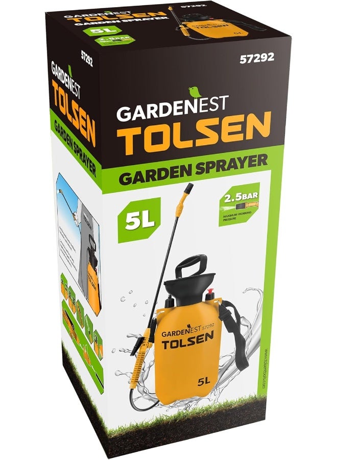 TOLSEN 5L Garden Sprayer Pump Action with Belt Pesticide Insecticide Plant Lawn or Herbicide Sprayer - Image 3