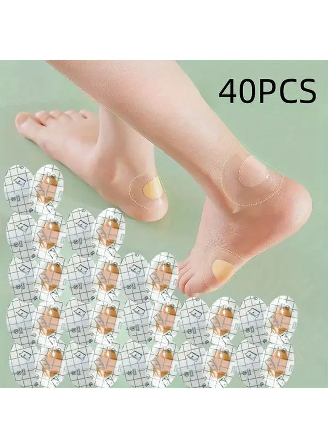 Hydrocolloid Blister Bandages 40 Pieces Waterproof Ultra Thin Fast Preventive Adhesive Pads - Image 1