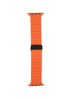 Green Tiger Magnetic Buckle Strap For Watch Band Ultra 2 42/44/45/49mm Orange  - Image 1