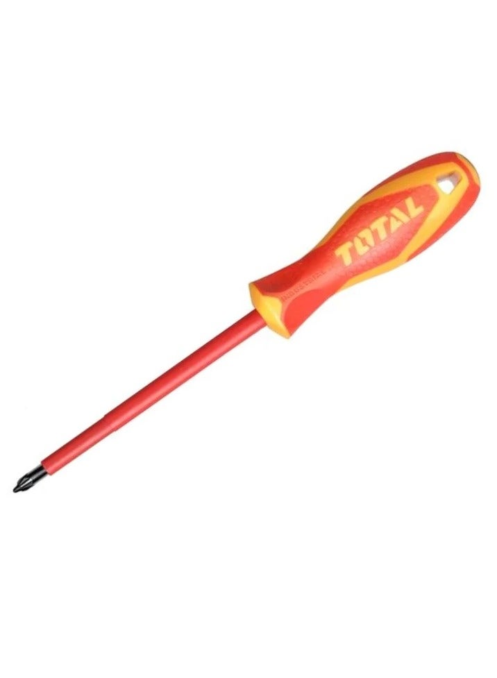 TOTAL TOTAL  Insulated ScrewDriver 1000V PZ2 X 100 THTISPZ2100 - Image 1