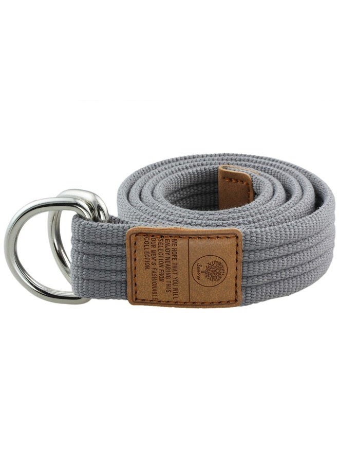moonsix Canvas Web Belts for Men Military Style D-ring Buckle Men's Belt - Image 1
