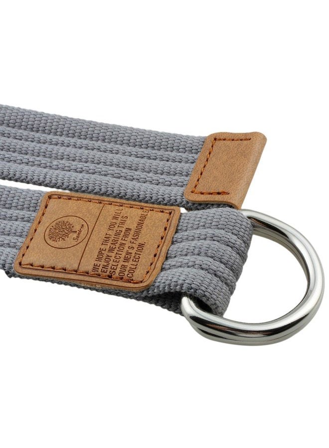 moonsix Canvas Web Belts for Men Military Style D-ring Buckle Men's Belt - Image 2