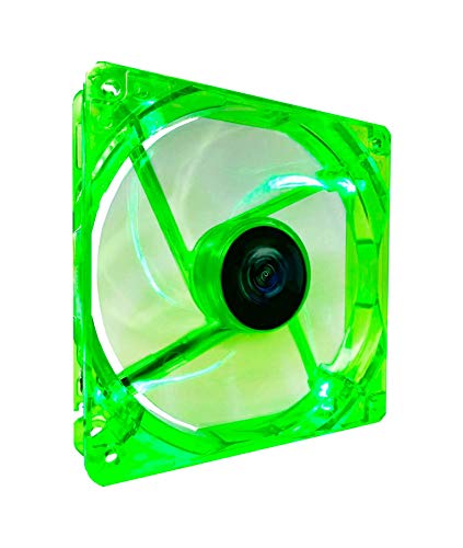 APEVIA CF12SL-UGN 120mm 4pin Molex + 3pin Motherboard Silent Green LED Case Fan - Image 5