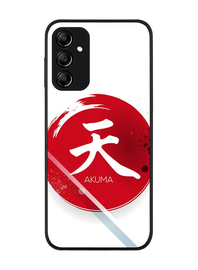 Stylizedd Rugged Black edge case for Samsung Galaxy A14 4G/5G Slim fit Soft Case Flexible Rubber Edges Anti Drop TPU Gel Thin Cover - I Am Akuma - Image 1