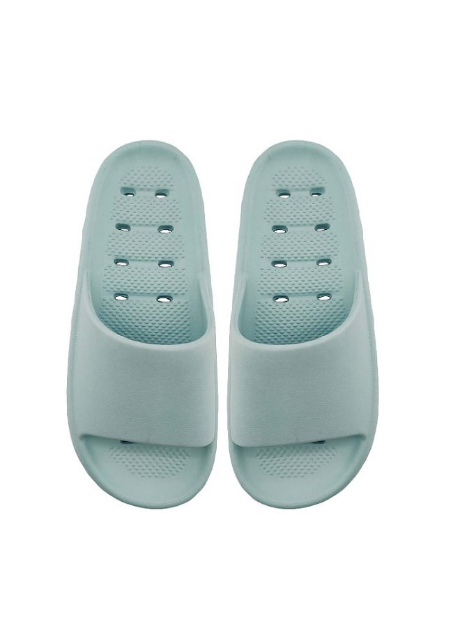 Miniso - Stay comfortable and stylish with these blue lightweight bath slippers in size 39-40. - Image 1