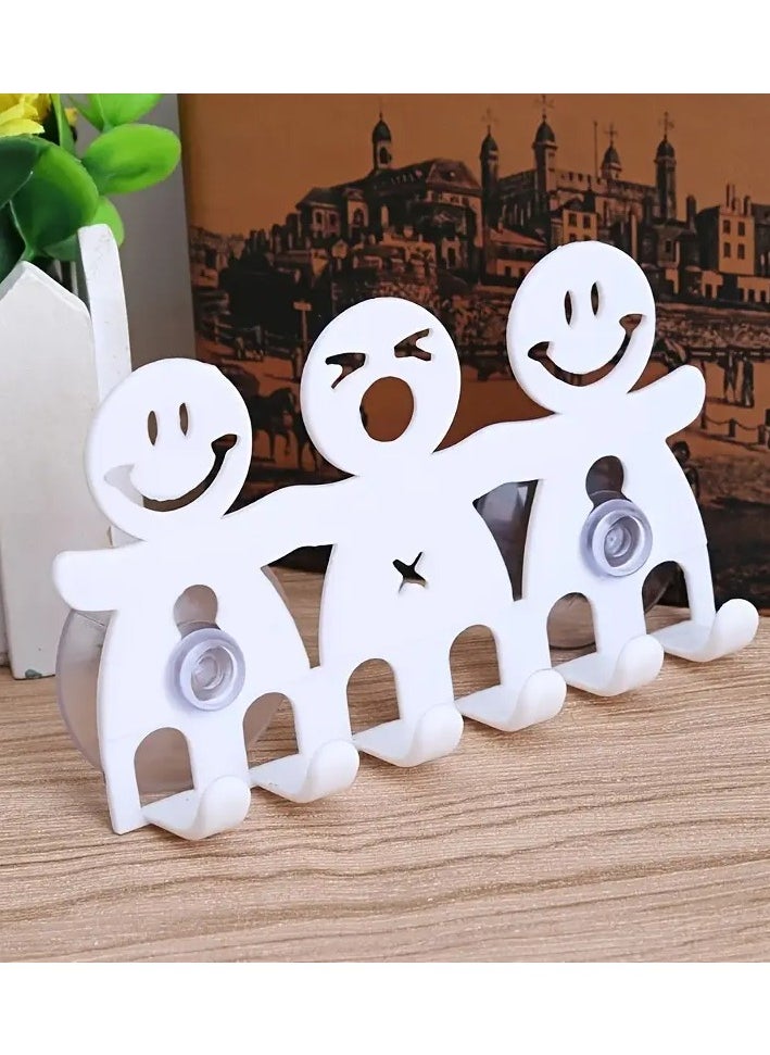 LANGMANNI - 1pc Toothbrush Holder Wall Mounted Suction Cup 5 Position - Image 1