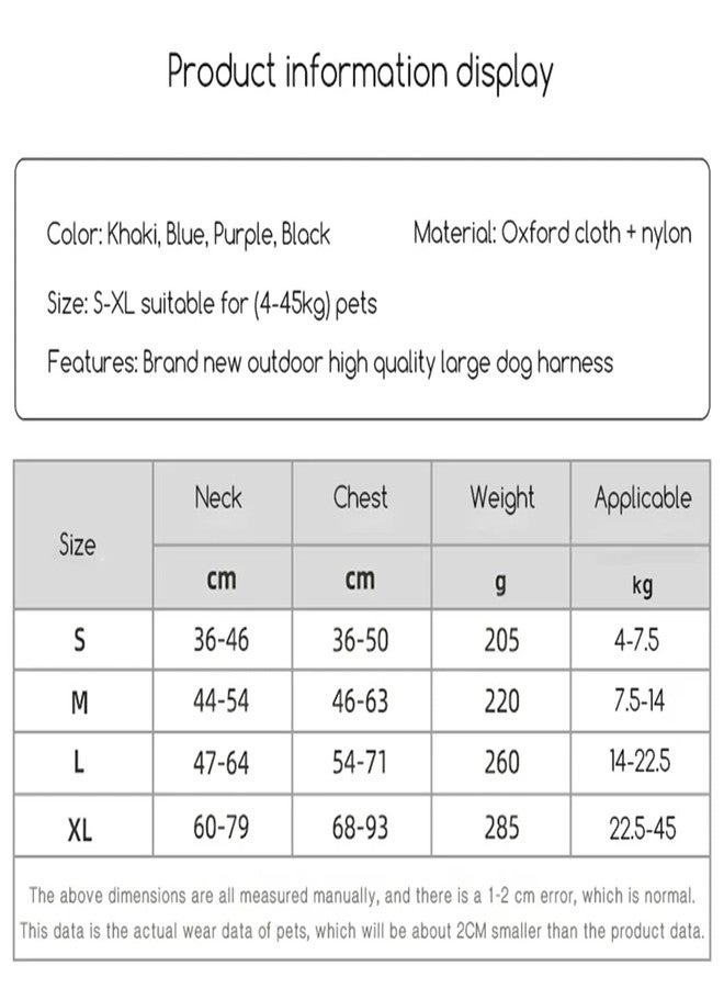 Berlin's PET ACCESSORIES Berlin's Nylon Dog Harness with Lease, No-Pull Dog Strap Pet Safety Belt with Control Handle, Harness for Medium&Large Dogs with Reflective Tape (Golden, XL for 22-45KGS Dog) - Image 2
