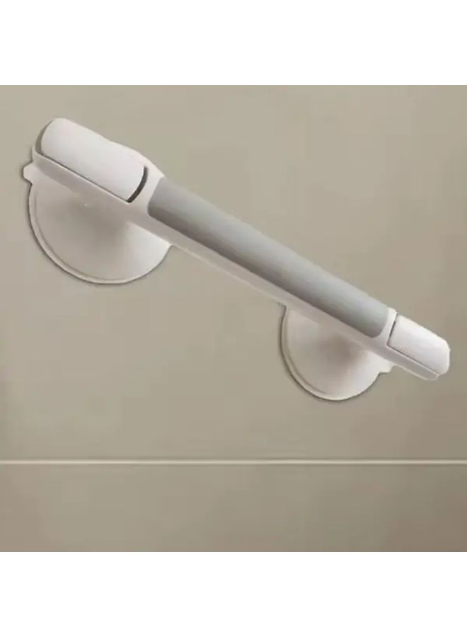 1 Pack Suction Cup Bathroom Grab Rail No Drill Non Slip Safety Handle Ergonomic Elderly Shower Rail Durable ABS PP Silicone Brushed Finish Shower Bathtub Fall Prevention Home Accessibility Minimalist Handle Sturdy Construction Mobility Aid - Image 1