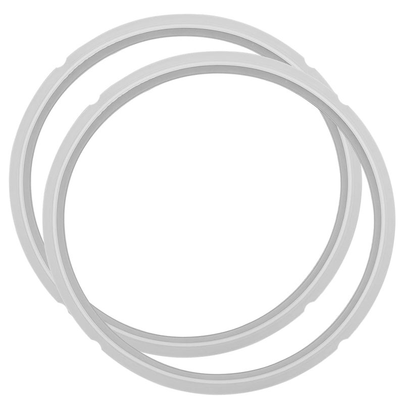 2 Pack Silicone Sealing Rings Compatible for Instant Pot 6 Quart Pressure Cookers Replacement Silicone Gasket Seal Rings Fit IPDUO60 DUO50 LUX60 LUX50 CSG60 CSG50 for 56 Qt InstaPot Clear