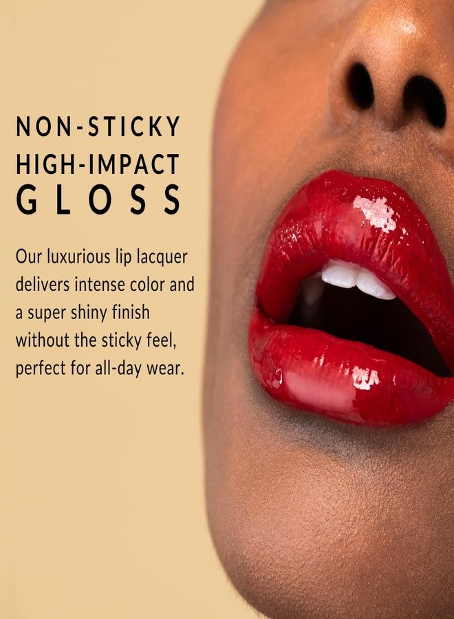 Flori Roberts Luscious Lip Lacquer, Vibrant Lip Gloss Makeup for Women of Color or Deeper Skin Tones, Non-Sticky, Long Wear High Shine Finish - Image 4