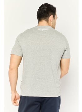Plein Sport Men Sportswear Fit Short Sleeves Outdoor T-Shirt, Grey  - Image 4