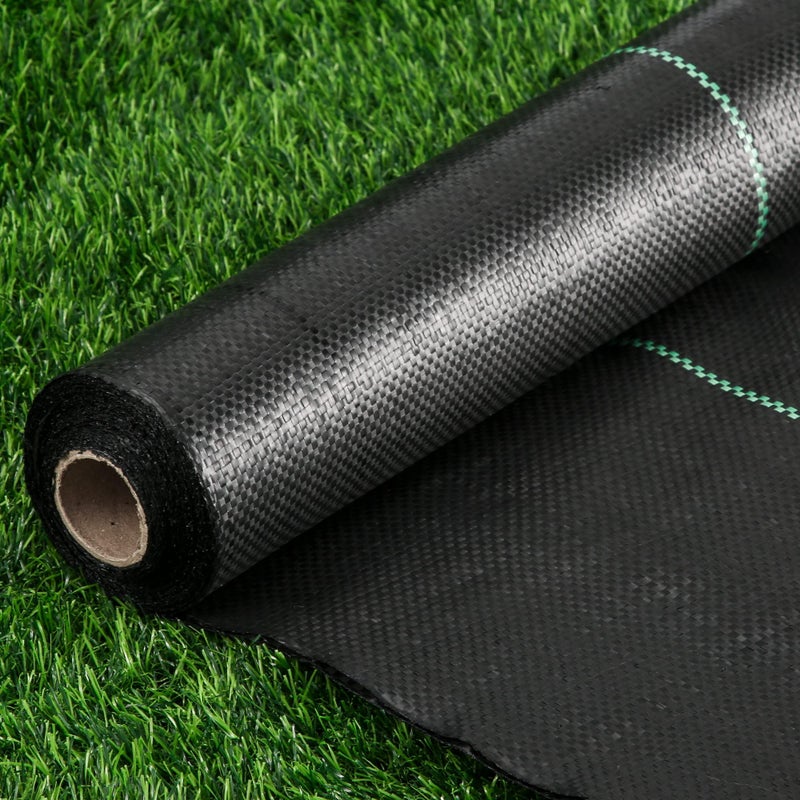 Kijamilee Weed Barrier Landscape Fabric Heavy Duty, 2.6FT x 100FT Thicken Garden Blocker Fabric Weed Mats, Weed Control Garden Cloth, Woven Geotextile Fabric for Garden Beds, Underlayment, Commercial Driveway - Image 1