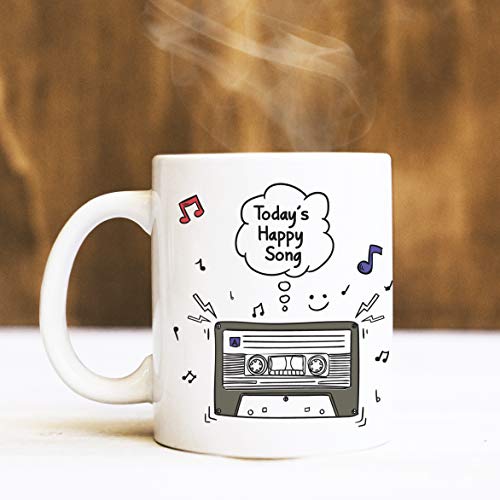 Oye Happy Music Addict Ceramic Premium Mug - Multicolour, 330ml - Image 5