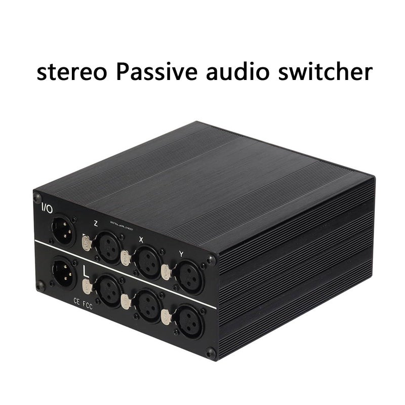 Double Mode XLR Audio Switcher 3 In 1 Out 1 In 3 Out Balanced Selector With Shielded Wiring Noise Cancelling 3 Male 1 Female - Image 4