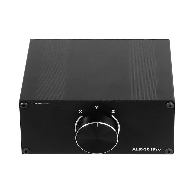 Double Mode XLR Audio Switcher 3 In 1 Out 1 In 3 Out Balanced Selector With Shielded Wiring Noise Cancelling 3 Male 1 Female - Image 2