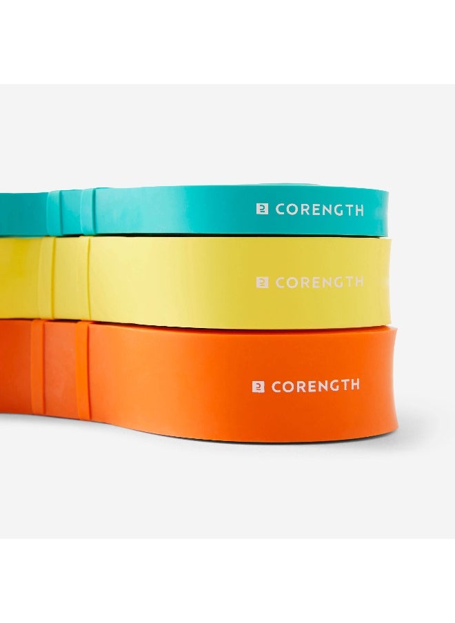 CORENGTH CORENGTH BY DECATHLON,Set Of 3 Elastic Training High Resistance Bands 15, 25 And 35 Kg  - Image 1