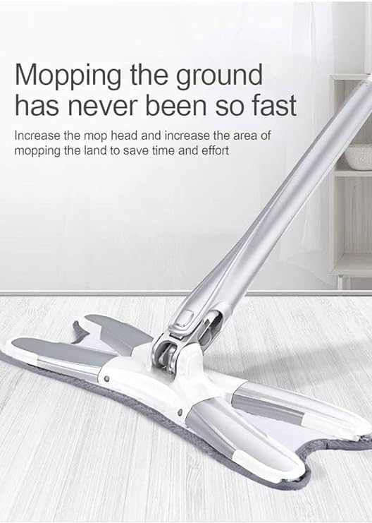 UMAAMAR ENTERPRISES 360 Lazy Twist XType Mop Floor Cleaning mop 360 Degree DryWet Mop for Home Kitchen Self Squeeze Rotatable Adjustable Multifunctional Cleaning Mop - Image 2
