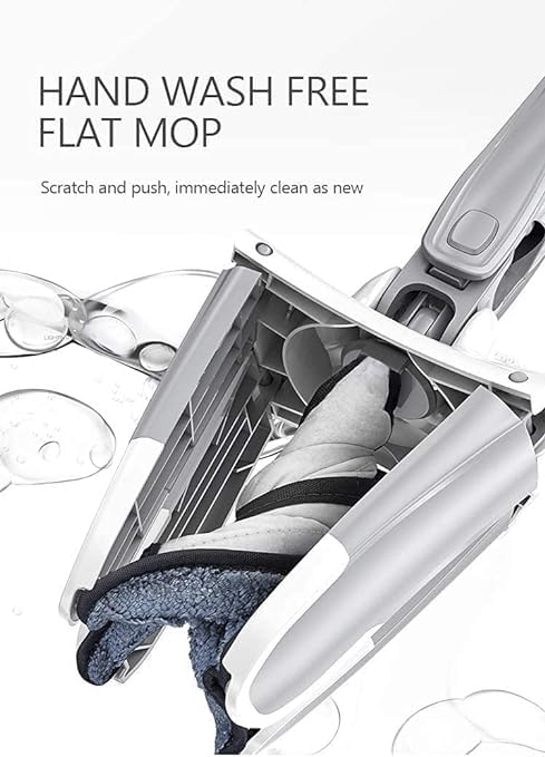 UMAAMAR ENTERPRISES 360 Lazy Twist XType Mop Floor Cleaning mop 360 Degree DryWet Mop for Home Kitchen Self Squeeze Rotatable Adjustable Multifunctional Cleaning Mop - Image 3