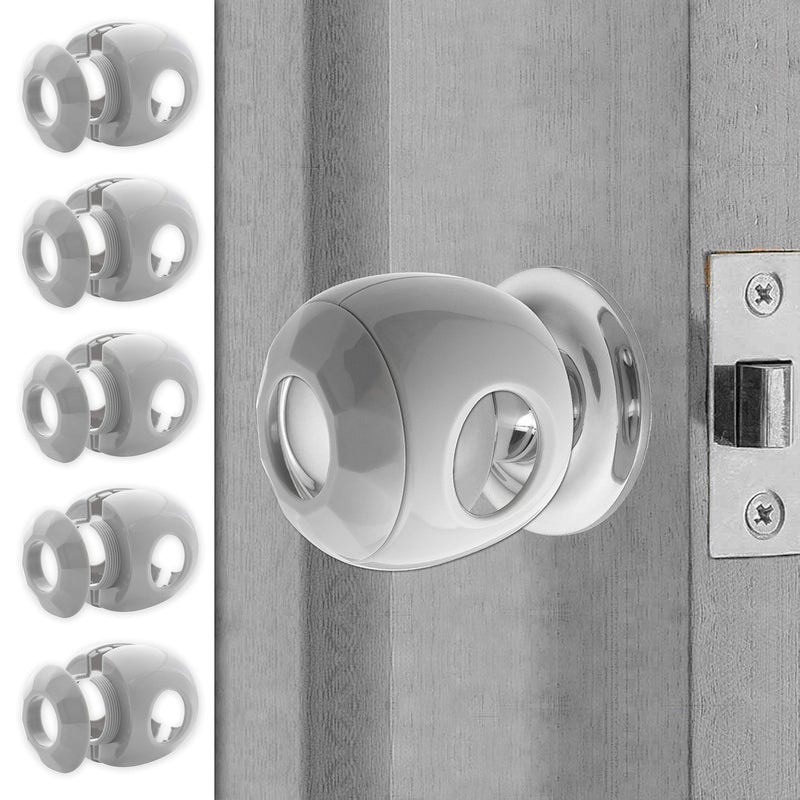 Driddle New & Improved - Door knob Baby Safety Cover - 5 Pack - Deter Little Kids from Opening Doors with A Child Proof Door Handle Lock - Driddle - Image 1