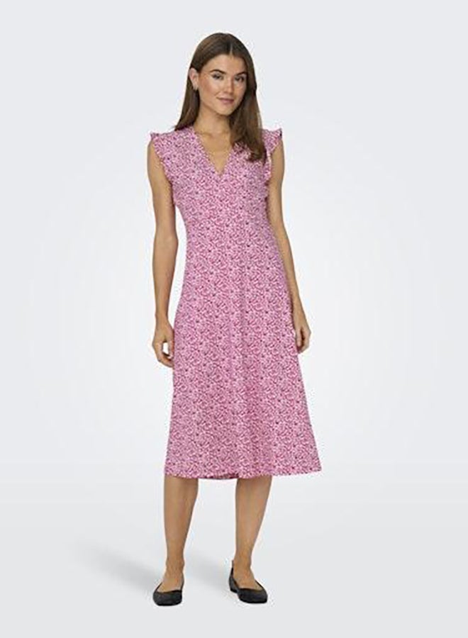 ONLY Onlmay Life S/L Wrap Midi Dress Jrs Noos - Image 2